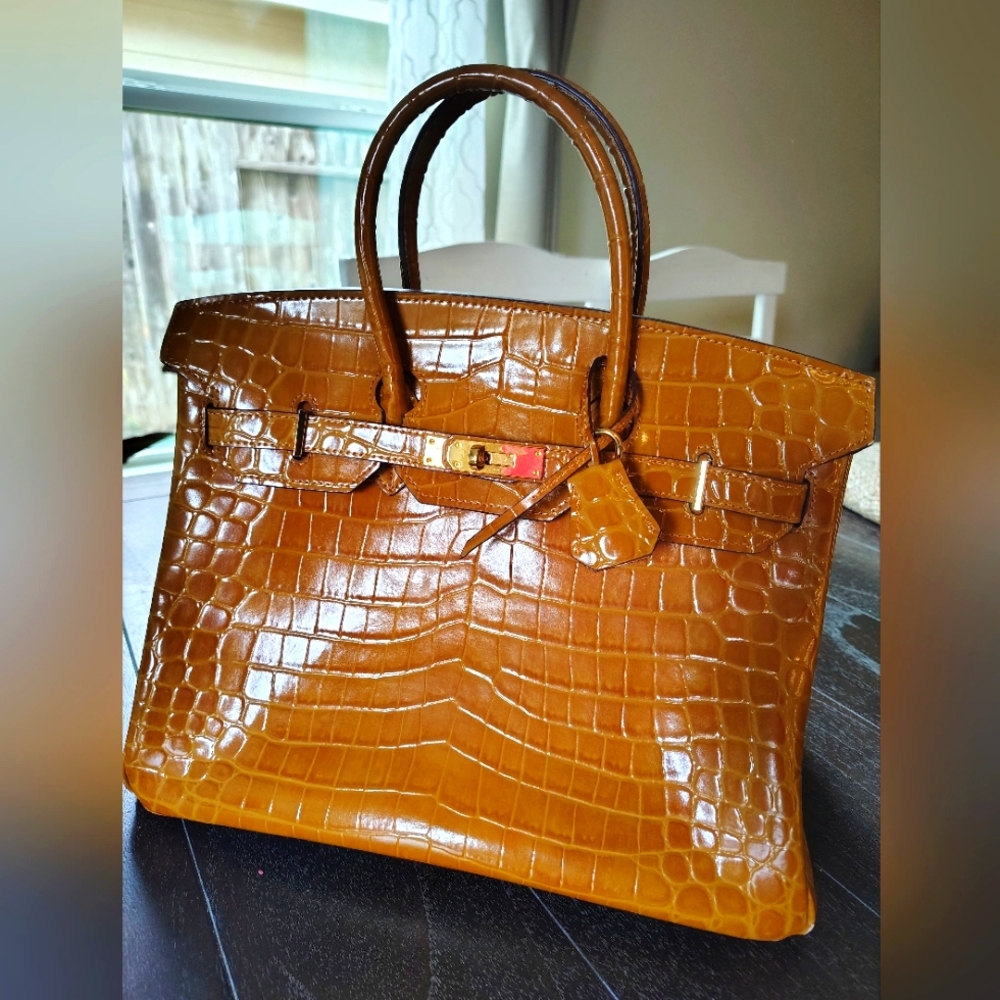 Top Handle Bag Caramel Color
